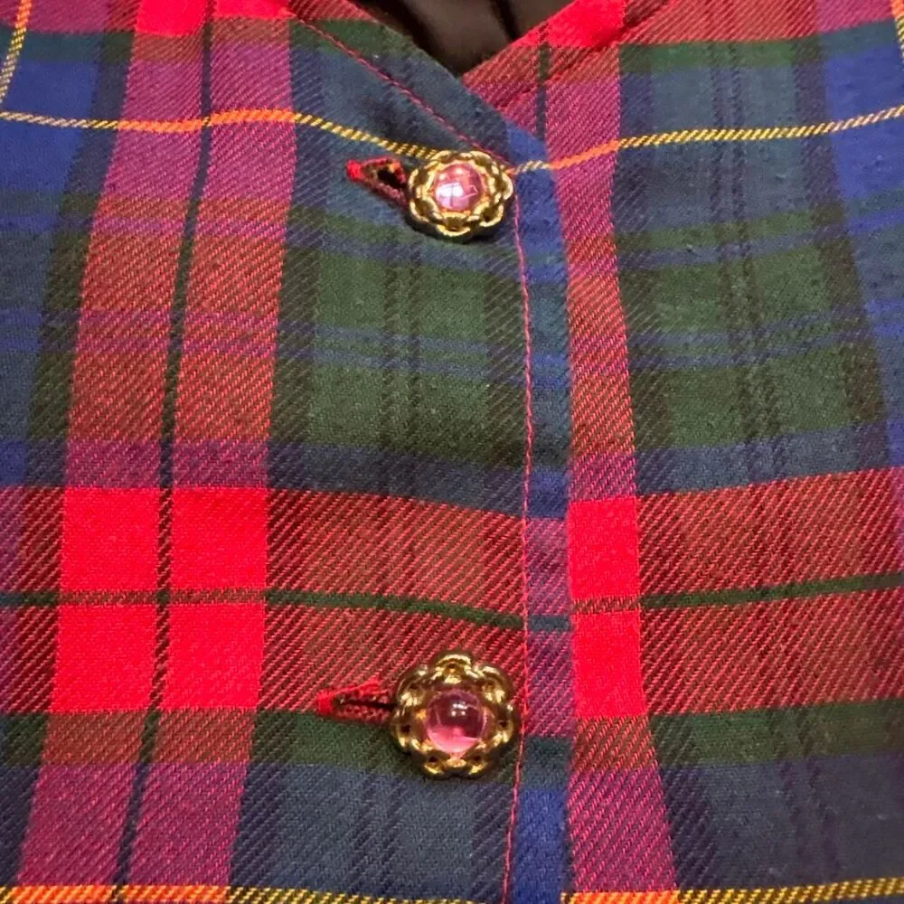Vintage Sister Sister Plaid Vest